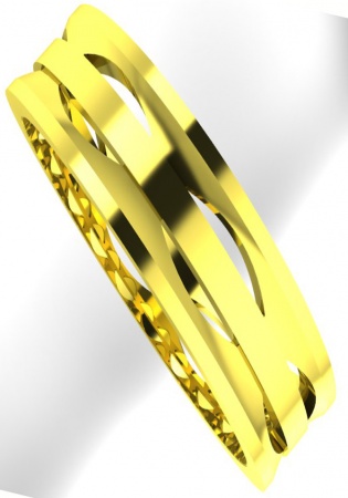 Sarcar wedding band a51 18k yellow gold ring for men italy